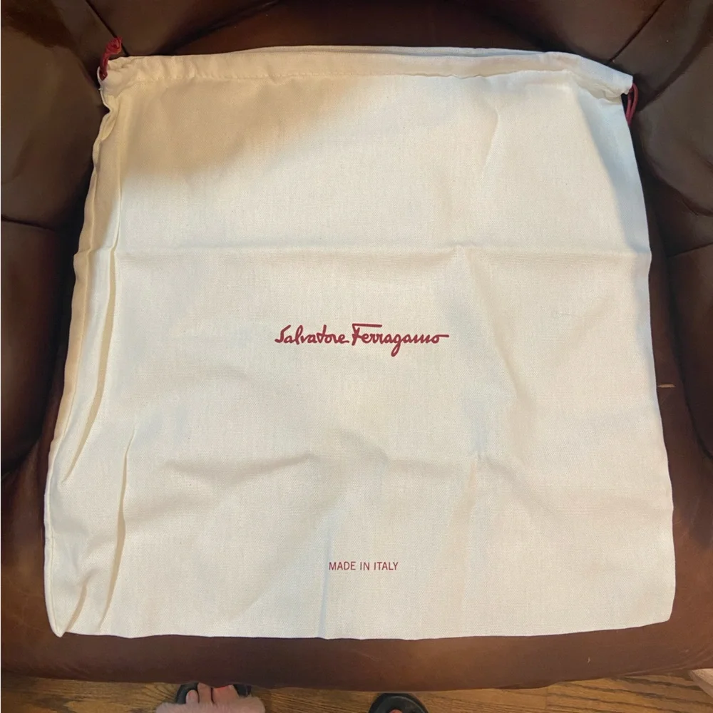 Salvatore Ferragamo Red and Cream Garment Bags